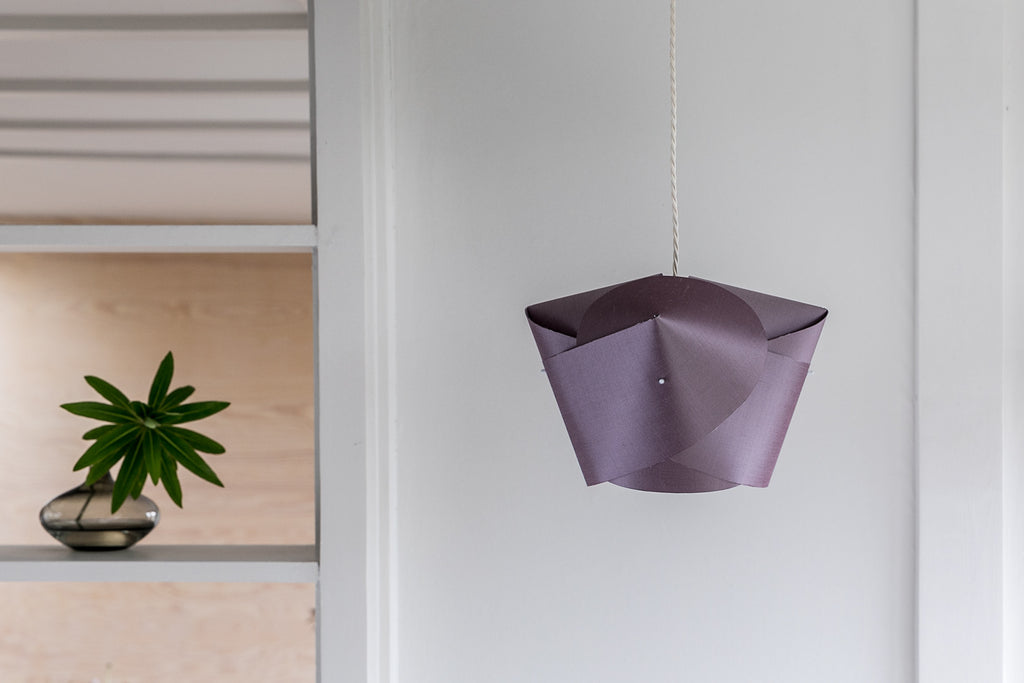 Clar Bespoke, Silk Dupion, Purple Smoke